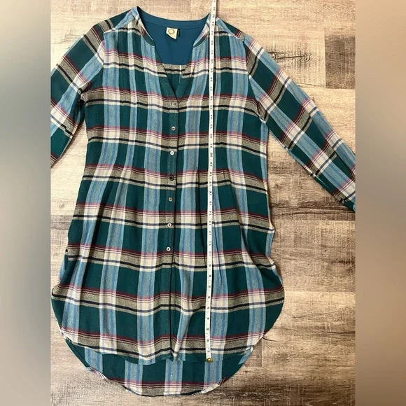 AKEMI + KIN by Anthropologie Lucie Plaid Tunic - Picture 9 of 9